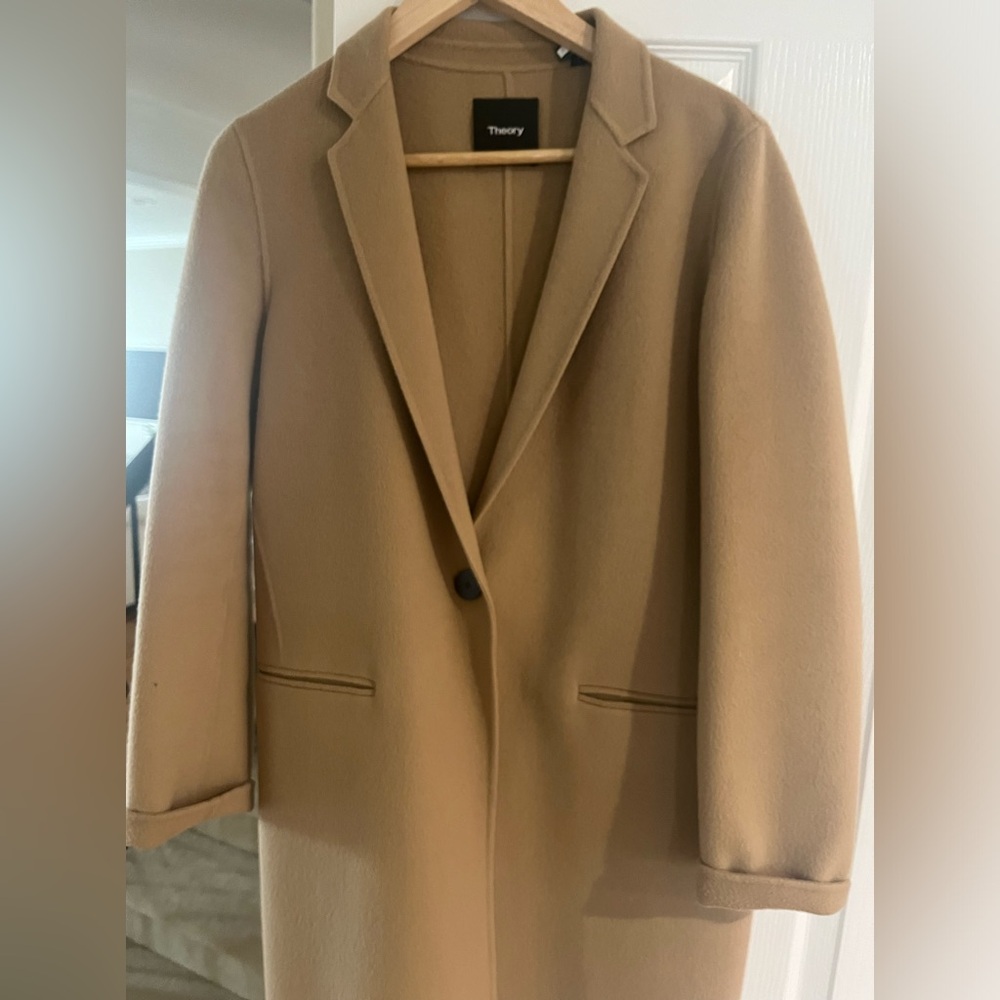 Theory camel coat